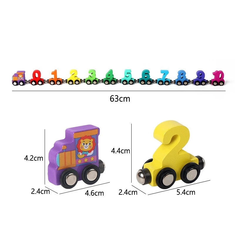 Magnetic Train Number Toys