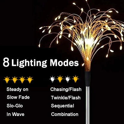 Solar Fireworks Lights