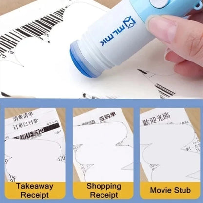 2 in 1 Thermal Paper Correction Fluid with Unboxing Knife