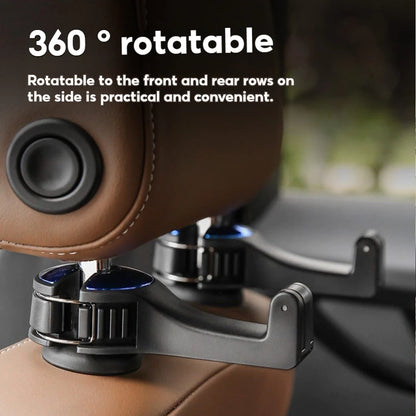 2-IN-1 Car Seat Headrest Hook and Phone Holder
