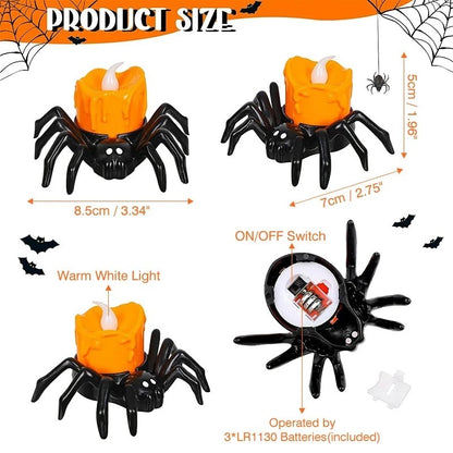 Halloween Spider Tea Lights
