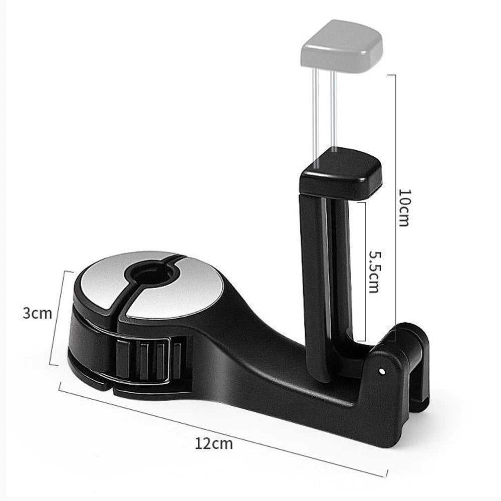 2-IN-1 Car Seat Headrest Hook and Phone Holder