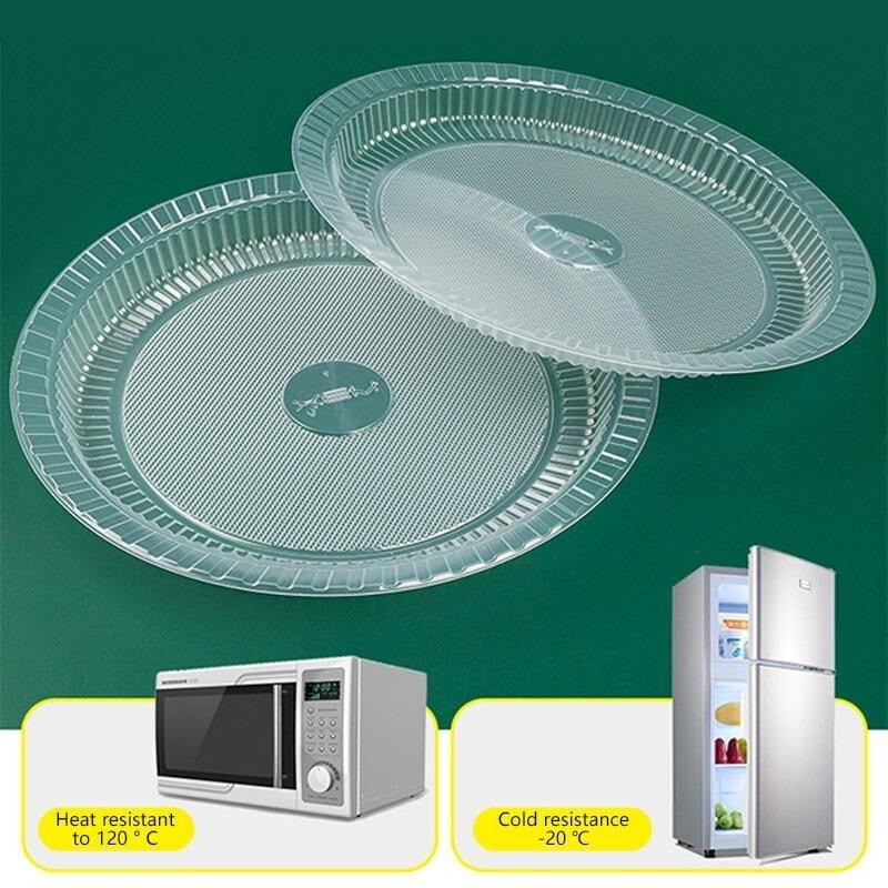 Transparent Disposable Plastic Thickened Dinner Plates