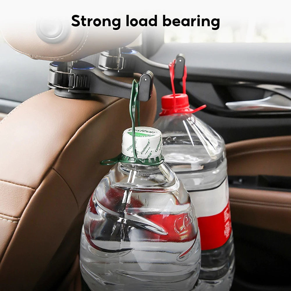 2-IN-1 Car Seat Headrest Hook and Phone Holder