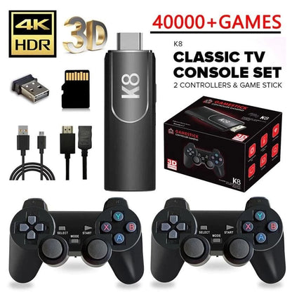 K8 Game Stick 40000 games with 2 Gaming Controllers