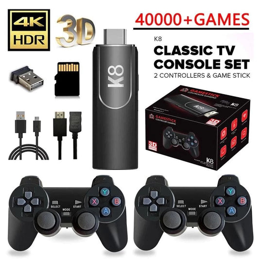 K8 Game Stick 40000 games with 2 Gaming Controllers