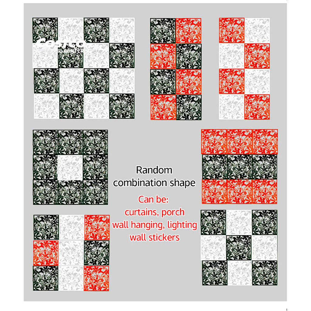 Hollow Hanging Screen Room Divider