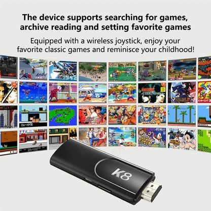 K8 Game Stick 40000 games with 2 Gaming Controllers