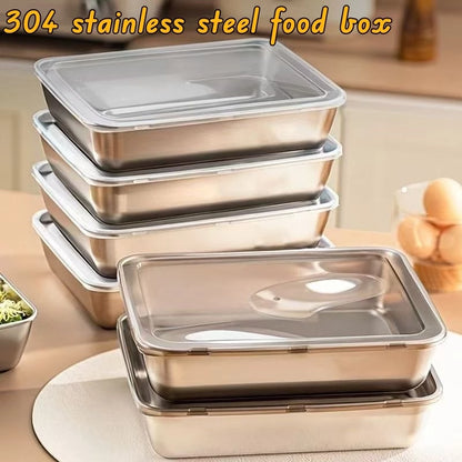 Stainless Steel Food Storage with Lid – Freshness, Durability, and Style in One!