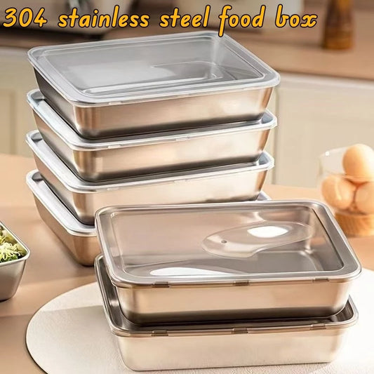Stainless Steel Food Storage with Lid – Freshness, Durability, and Style in One!