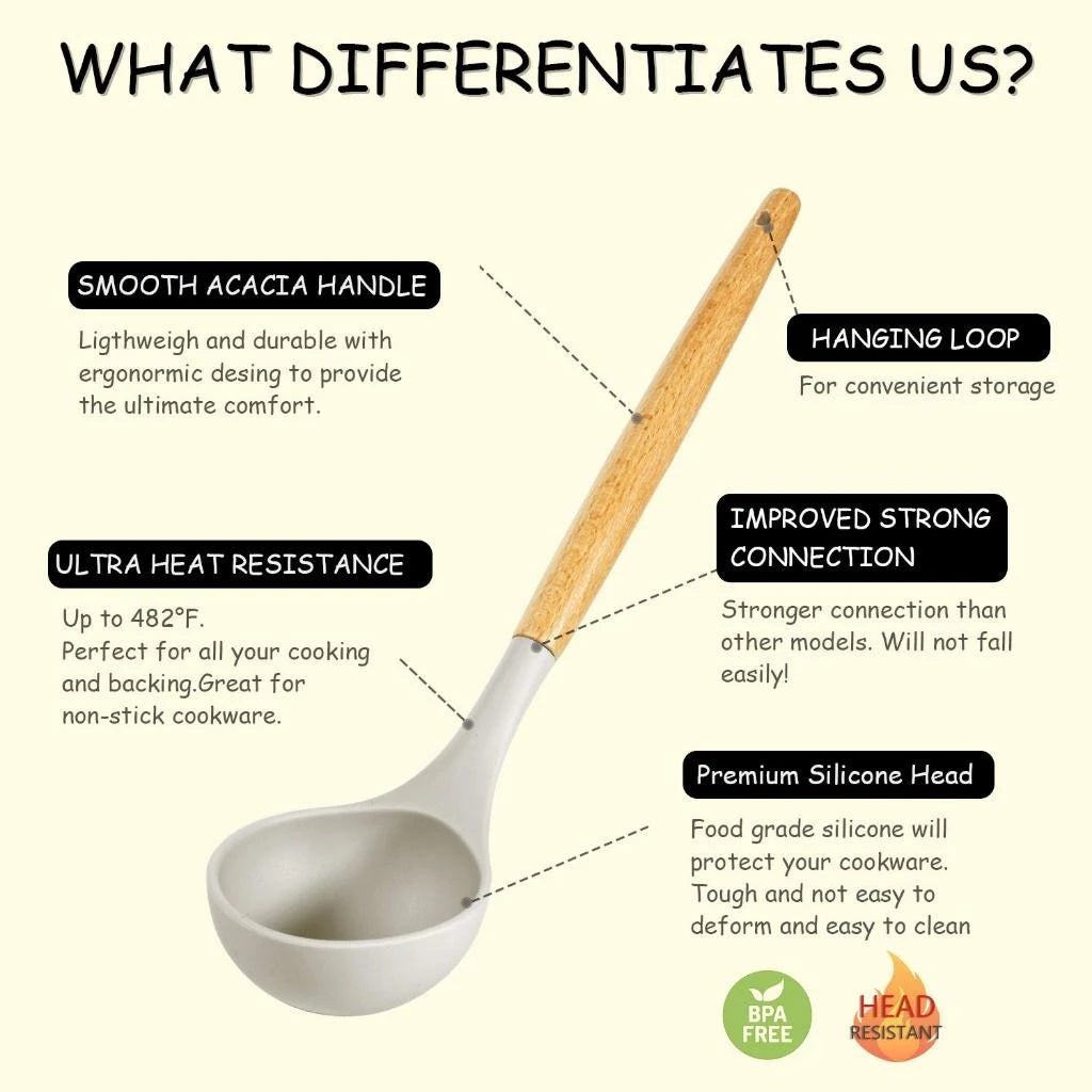 12PCS SILICONE KITCHEN UTENSILS SET