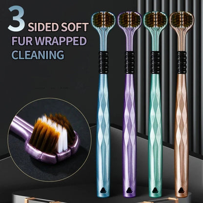 Three Sided Toothbrush