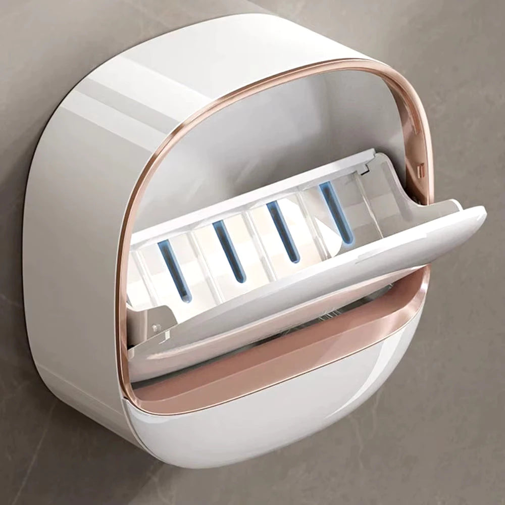 Wall Mounted Waterproof Soap Dish with Drainage