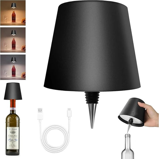 Rechargeable Touch Dimming LED Wine Bottle Lamp