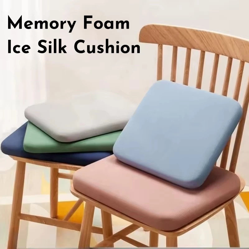 Ice Silk Memory Foam Seat Cushion