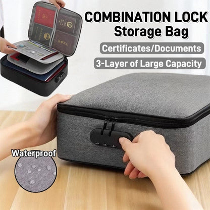 Document Organizer Bag with Lock
