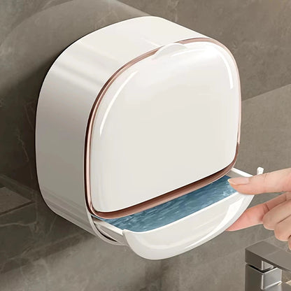 Wall Mounted Waterproof Soap Dish with Drainage