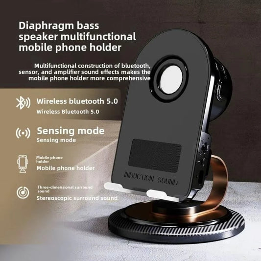 Wireless Bluetooth Audio Sensor Speaker Phone Holder
