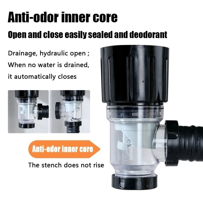 Bathroom Sink Drain Kit with Flexible Expandable P-Trap