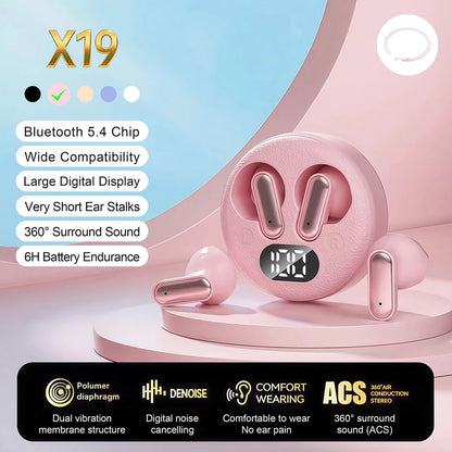 X19 Short-Stem Wireless Earbuds