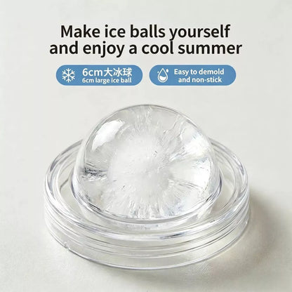 Collapsible Silicone Ice Ball Maker Cup with Straw