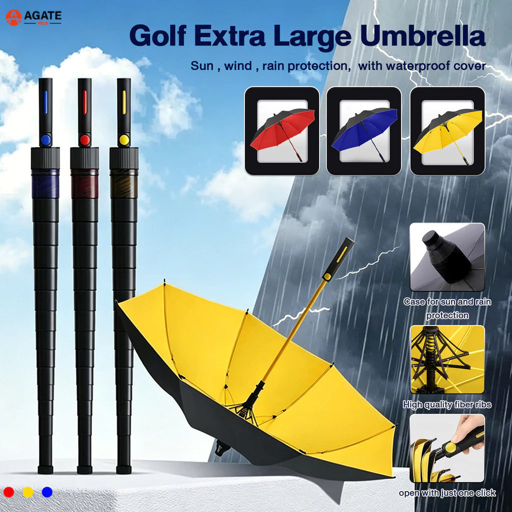 27-Inch UV Blocking Umbrella with Waterproof Cover