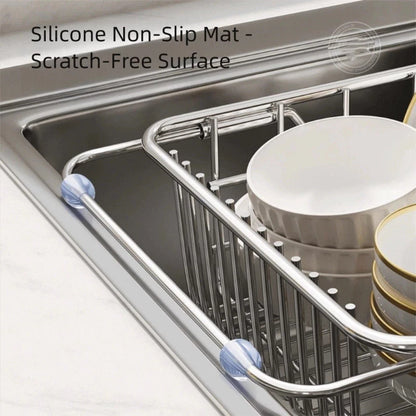 Expandable Stainless Steel Sink Drain Rack