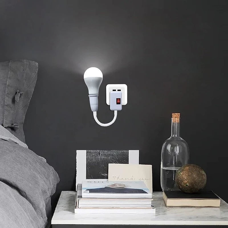 Instant Lighting Solution – Universal Bulb Socket with Switch