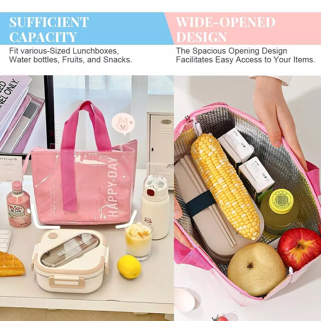 HAPPY DAY Insulated Lunch Bag
