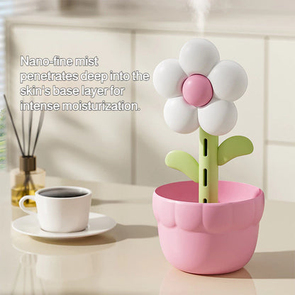 2-in-1 Flower Humidifier Night Light
