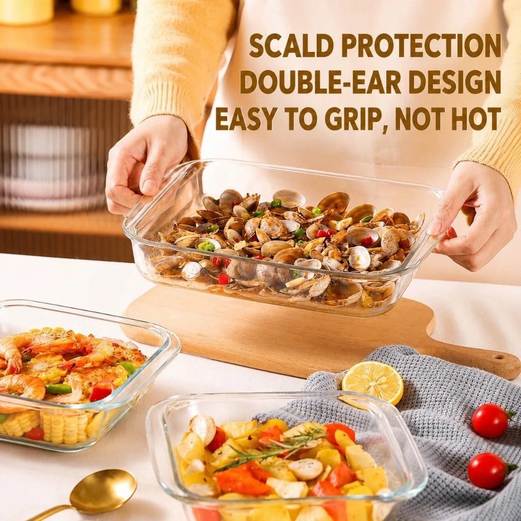High Borosilicate Glass Baking Pan