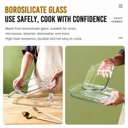 High Borosilicate Glass Baking Pan
