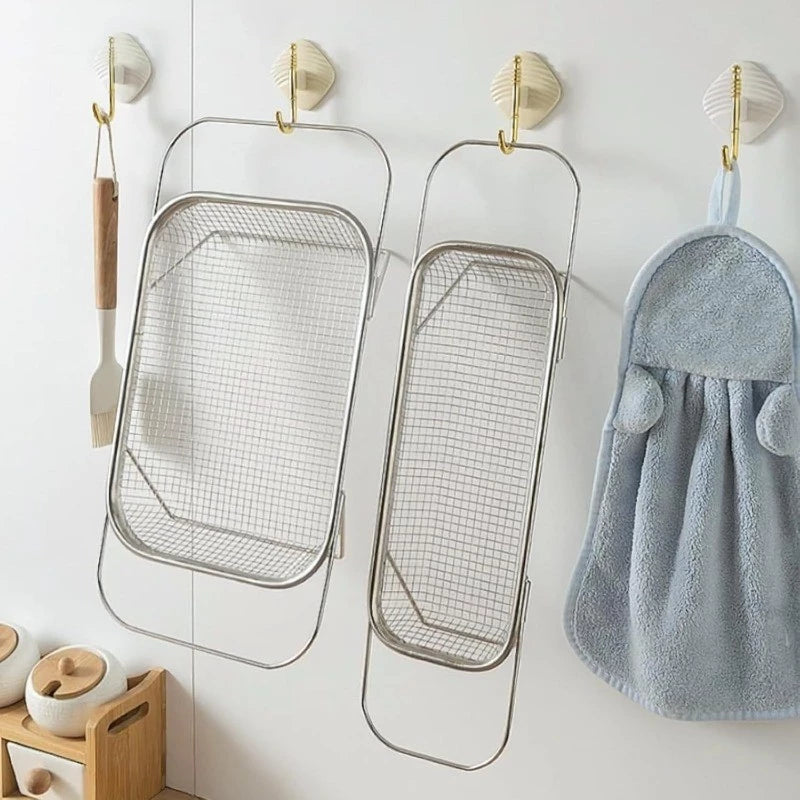 Stainless Steel Retractable Draining Basket
