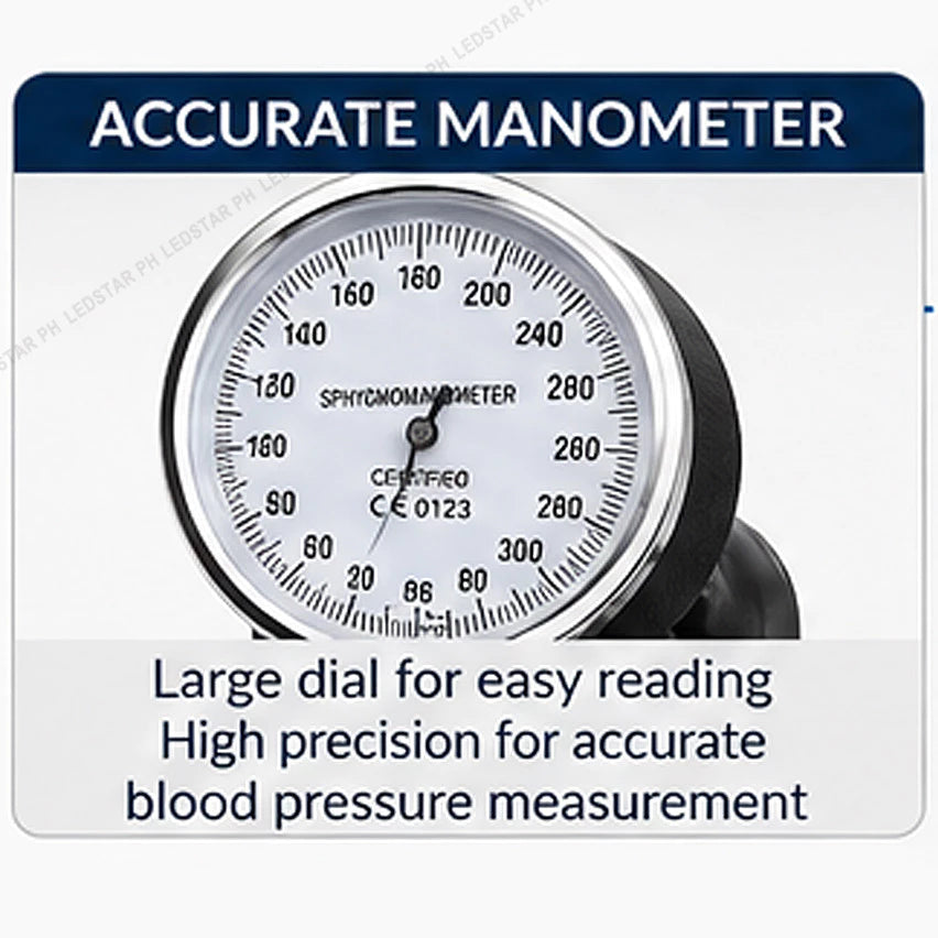 Aneroid Sphygmomanometer Blood Pressure Measure Device Kit