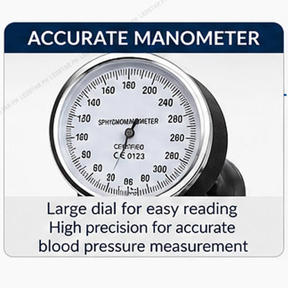 Aneroid Sphygmomanometer Blood Pressure Measure Device Kit