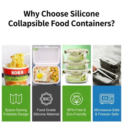 Collapsible Silicone Food Storage Container