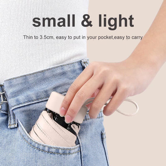 Mini Folding UV Protection Umbrella with Case