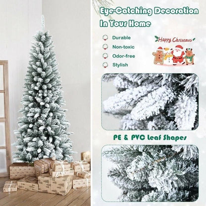 Slim Snow Christmas Tree