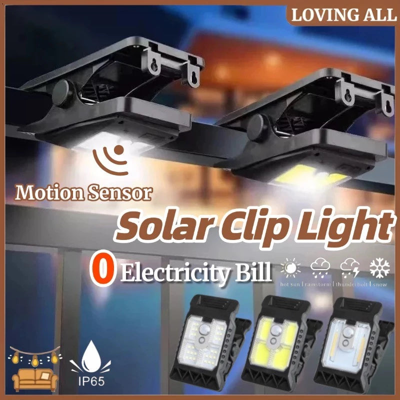 Mini Solar Motion Sensor Clip Light