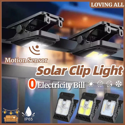 Mini Solar Motion Sensor Clip Light