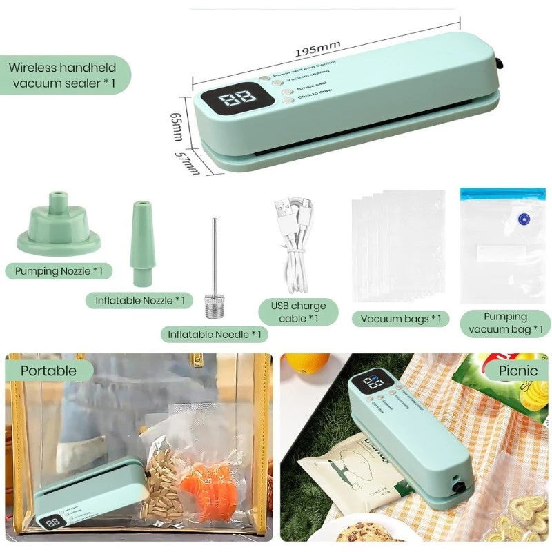 Cordless Food Automatic Vacuum Sealing Machine
