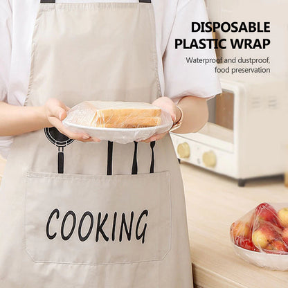 100Pcs Disposable Plastic Food Cover