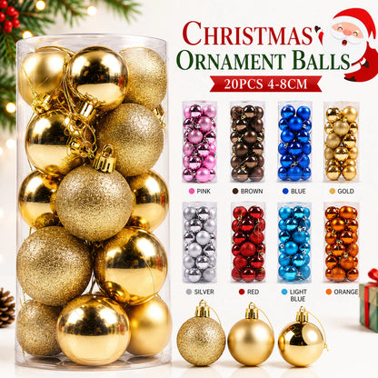 20pcs Set Christmas Balls Ornaments