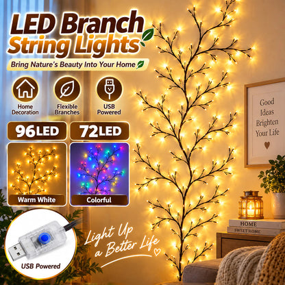 Flexible LED Willow Vine Lights with Remote