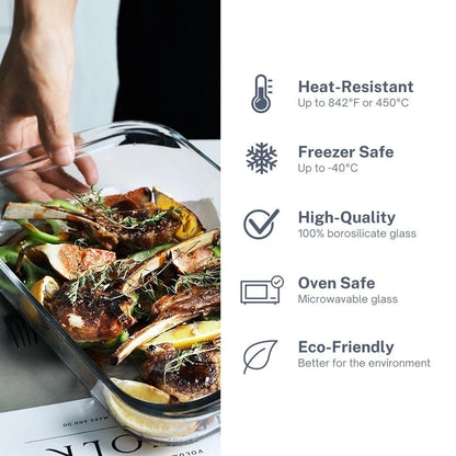 High Borosilicate Glass Baking Pan