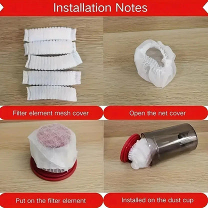 100Pcs Disposable Vacuum Cleaner Filter Cover