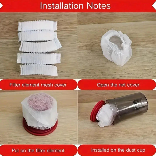 100Pcs Disposable Vacuum Cleaner Filter Cover