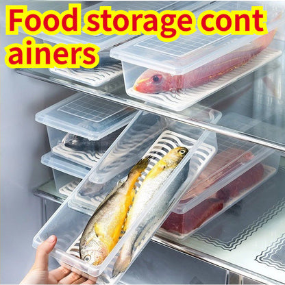 BUY 1 TAKE 3 | Rectangular Food Container with Drain Plate