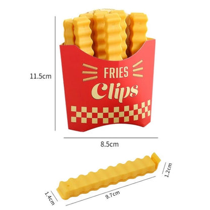 12 Pcs Set Magnetic French Fries Sealing Clip