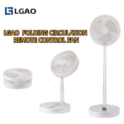 LGAO Foldable Rechargeable Fan with Light & Remote